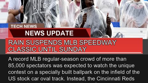 Rain Suspends Mlb Speedway Classic Until Sunday