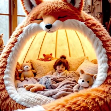 adorable Baby sleeping in his bedroom