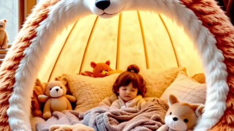 adorable Baby sleeping in his bedroom