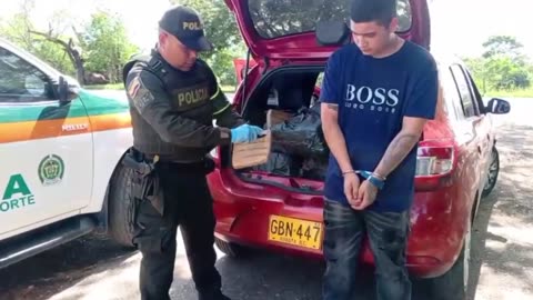 Cargamento droga Santander