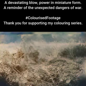 RC Goliath in Action Tank Destroyed 1944 #ColourisedHistory