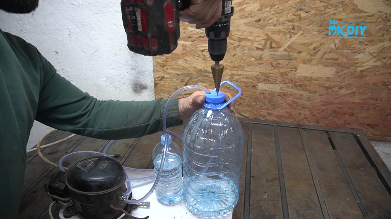 GAS for Free / Free LPG Gas/ DIY Gas Production Using Water Gasoline and an Old Fridge Compressor