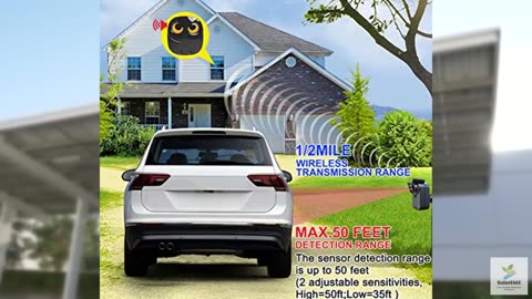 Driveway Alarm- 1/2 Mile Long Range Wireless Driveway Alarm Outdoor Weather Resi