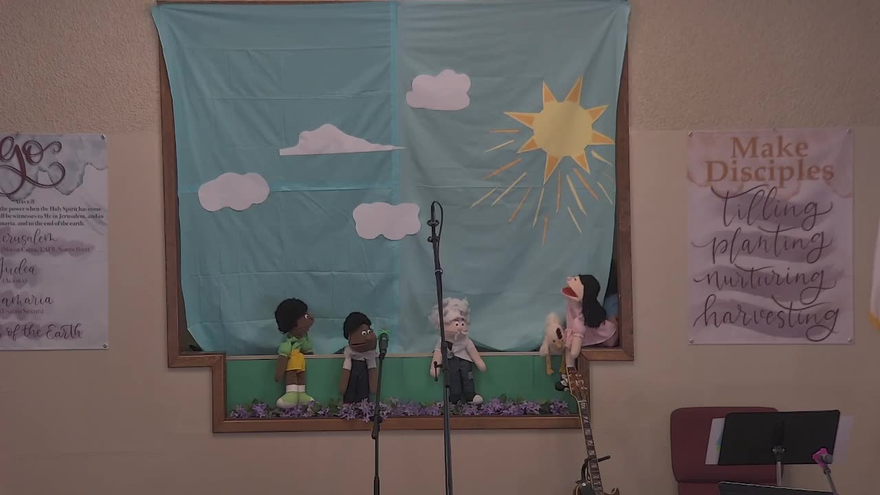 Puppet Show "Easter is about Eggs" at Moose Creek Baptist Church 4/13/2025