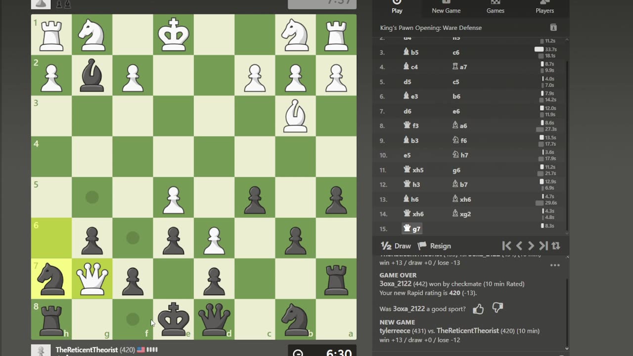 Playing Chess 2