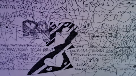 BEGINNING OF NU RAM RAM MANTRA DRAWING - RAMMM RAMMMMM RAAMMMMMMMMM...