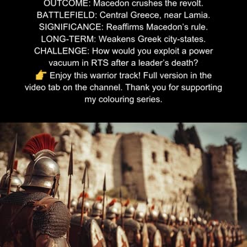 Athens vs. Macedon 323–322 BC Lamian War #AncientGreece