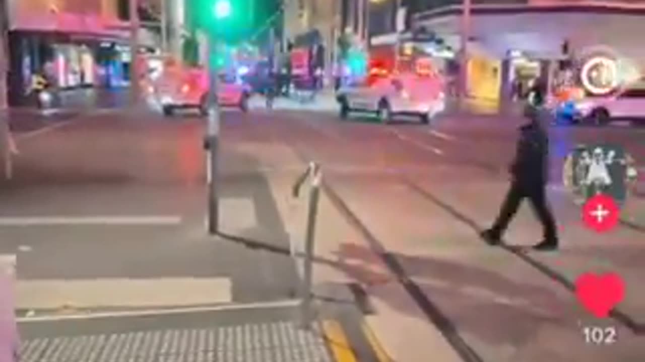 Thomas Sewell and the NSN marching through the streets of Melbourne, Australia.