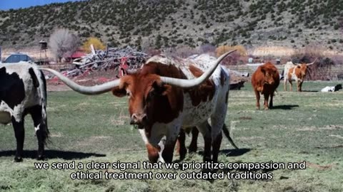 Painting cattle for a trademark should be banned