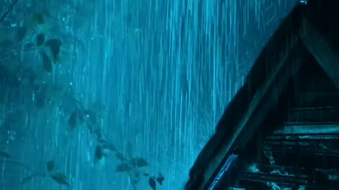 Thunderstorm at Night | Rain & Distant Thunder for Deep Sleep