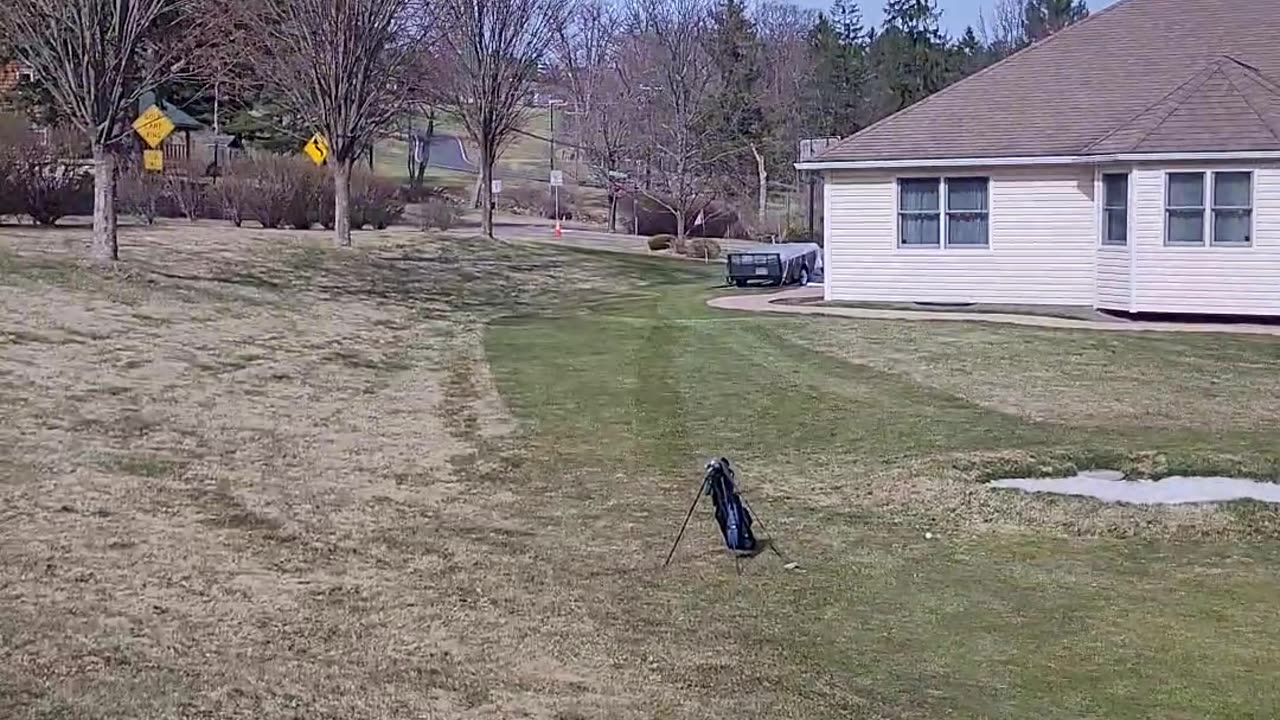 First Greens cut of the year at Backyard Golf Course