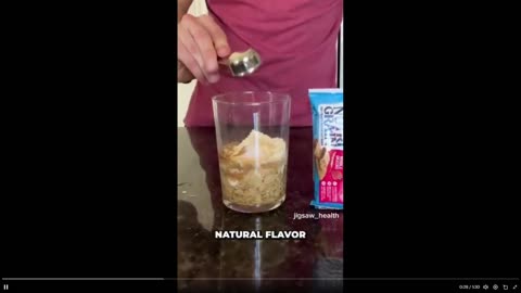 What? This is what you put in your body if you eat a Strawberry Nutrigrain Bar