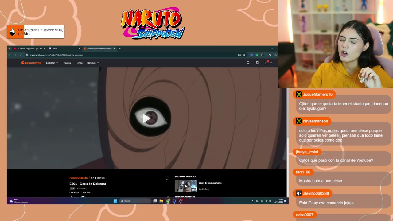 REACCIÓN A NARUT0 SHIPPUDEN CAP 201-205 Part 1