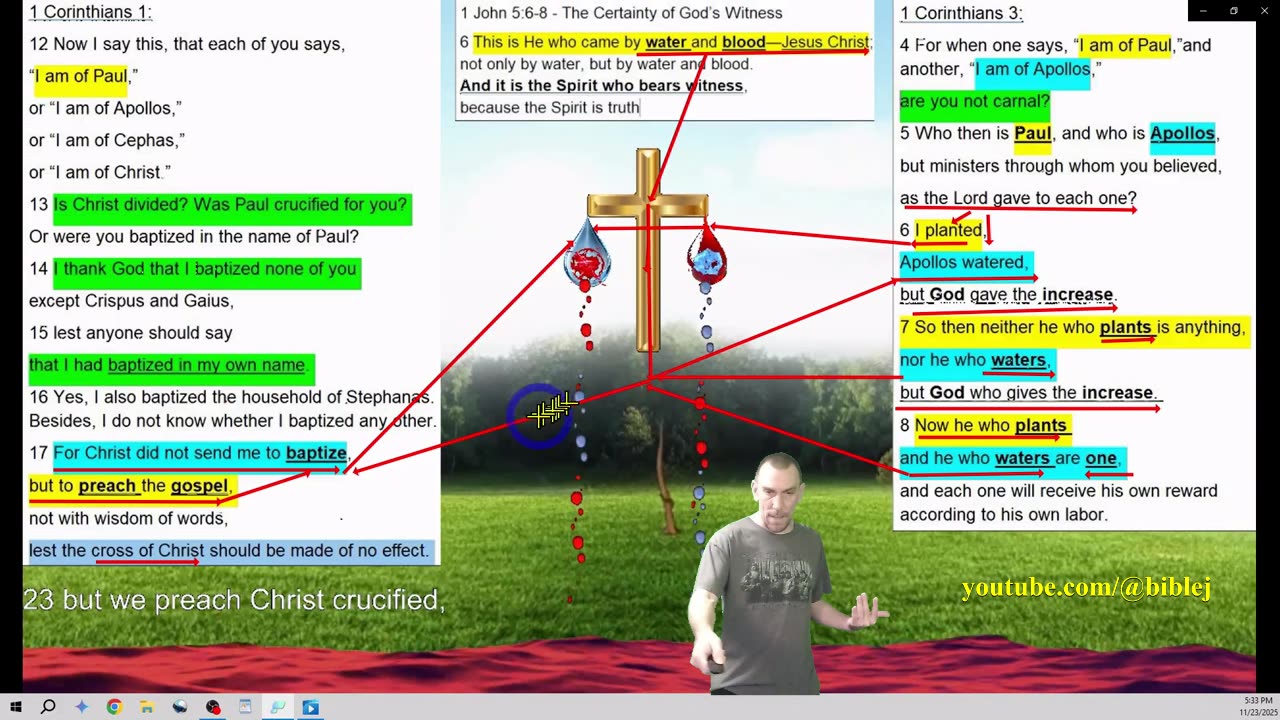 1 Corinthians 1:17 - For Christ did not send me to baptize, but to preach the gospel, - IN CONTEXT