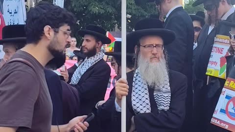 New Yorkers "RISE UP FOR GAZA"