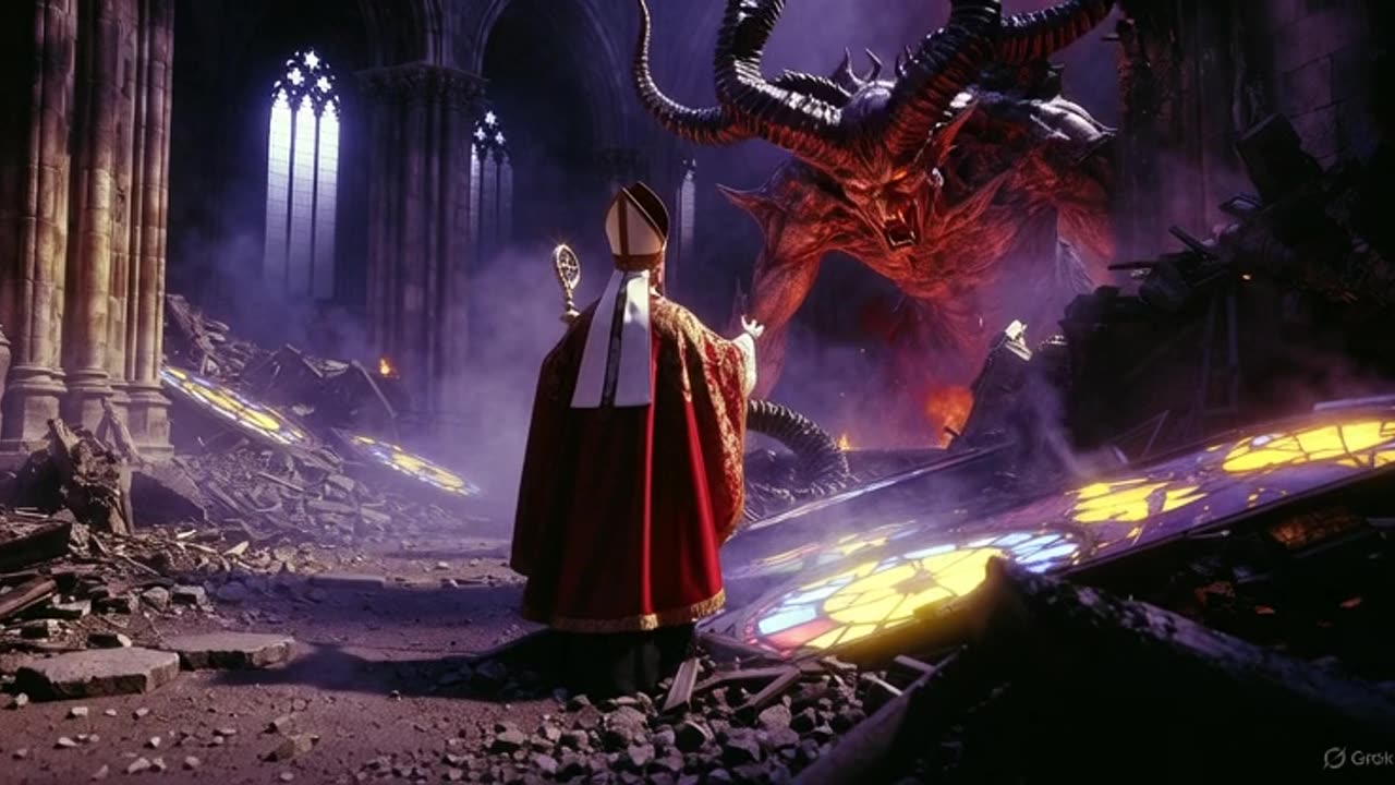 St. Nicholas Vanquishes Krampus