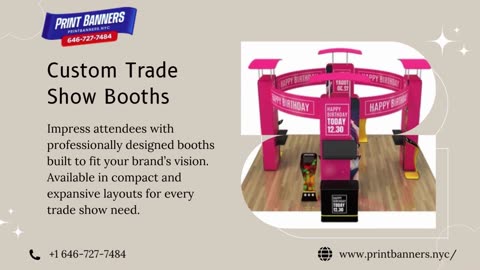 Capture Attention with Trade Show Banners and Displays in New York - Print Banners NYC