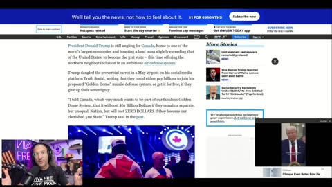 Trump INSULTS Snowflake Canadians as '51st State' AGAIN in Wild "Golden Dome" Cost Truth Post!
