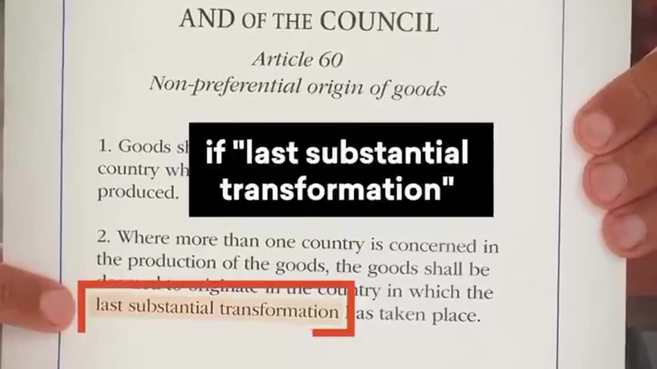 Made in Italy!-he says " it's so easy to trick you"