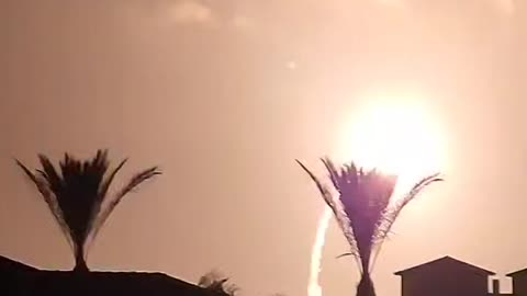 From another angle: Malfunctioning iron dome missile strikes residential areas