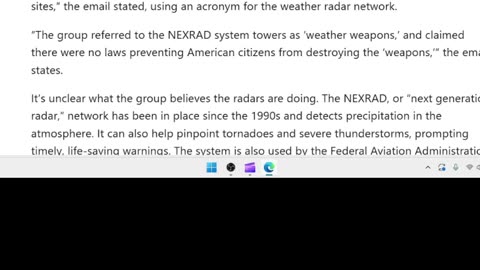 Breaking News NOAA and weather modification.