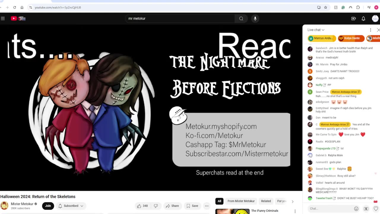 Mr. Metokur Halloween 2024 Return of the Skeletons