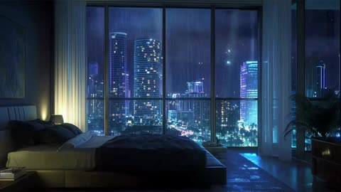Healing Rain Melodies: Relax and Recharge on Rainy City Nights 🌧️🎶Calm Deep Sleep, Goodbye Stress