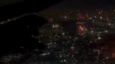 FIREWORKS! Landing in the Philippines right at midnight on New Year's Eve 🎆