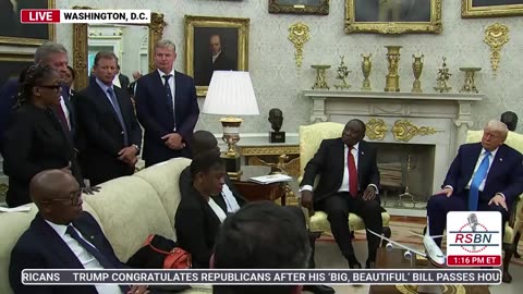 RSBN President Trump Meets With South African President - 5-21-25