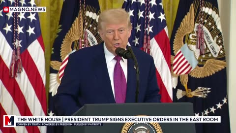 🇺🇸 The White House | President Trump Signs Impactful Executive Orders in the East Room [LIVE]
