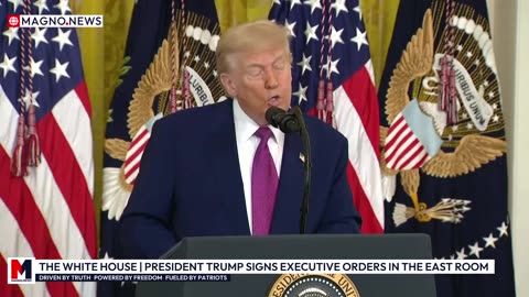 🇺🇸 The White House | President Trump Signs Impactful Executive Orders in the East Room [LIVE]