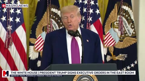🇺🇸 The White House | President Trump Signs Impactful Executive Orders in the East Room [LIVE]