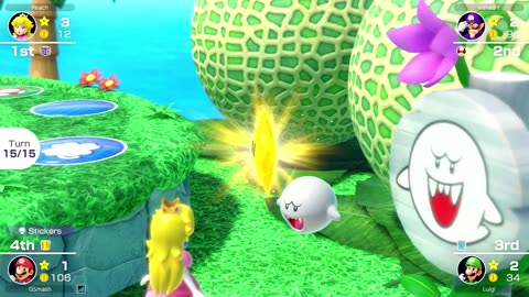 #MarioPartySuperstars Yoshi's Tropical Island Online Multiplayer 15 Turn Game FINAL THREE