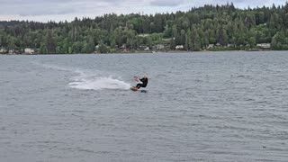 Kiteboarding fun