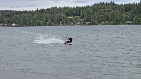 Kiteboarding fun