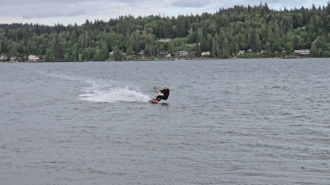 Kiteboarding fun
