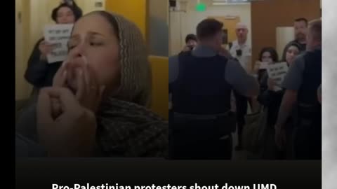 Pro-Palestinian protesters shout down UMD Students Supporting Israel speaker event