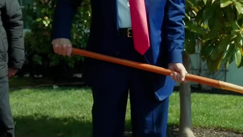 President Donald J. Trump Plants a New MAGAnolia Sapling