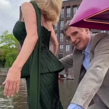 “The Naked Gun” co-stars Pamela Anderson and Liam Neeson