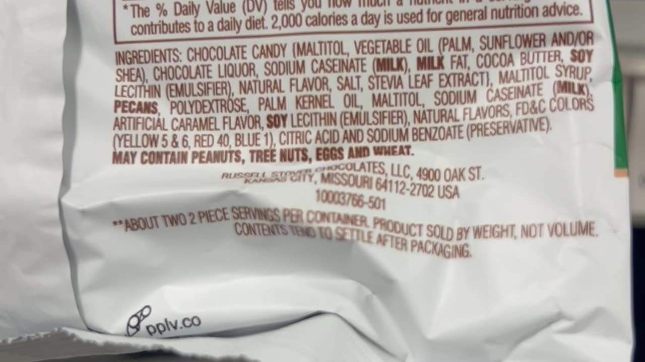 Why would Russell Stover have Red dye #40 in their stevia pecan delight chocolate?