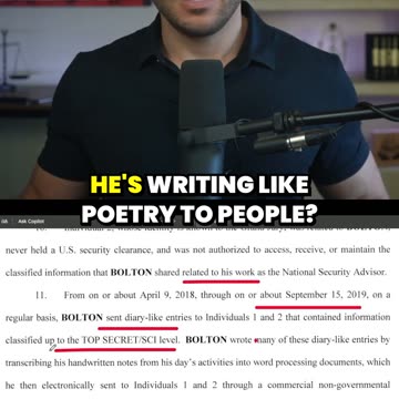 John Bolton LEAKED TOP SECRET Intel to His Own Family