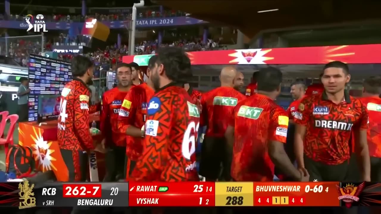 RCB VS SRH 287-3 Highest Score in IPL Match Highligh 2025