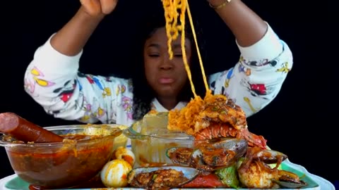 KING CRAB SEAFOOD BOIL MUKBANG DESHELLED SEAFOOD BOIL MUKBANG SEAFOOD MUKBANG_part2