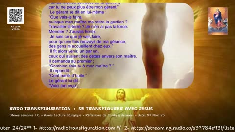 31ème semaine T.O. - Après Lecture liturgique - Réflexions de Curdy & Jeanne - date: 07 Nov. 25
