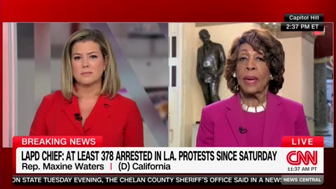 Maxine Waters Blames Trump For LA Violence She Previously Claimed Wasn't Happening