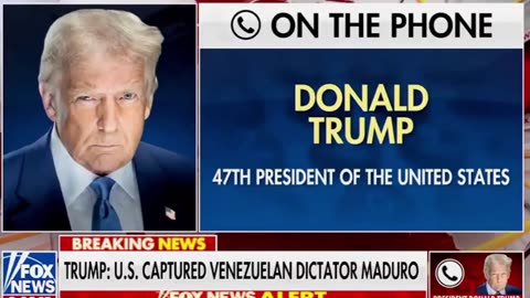 Trump on the phone after successful Venezuela operation