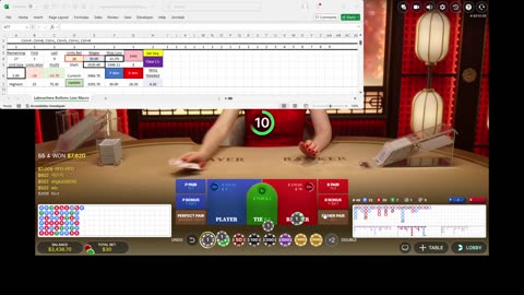 Baccarat - 31 units in 32 minutes. This newest sheet is almost fully automated.