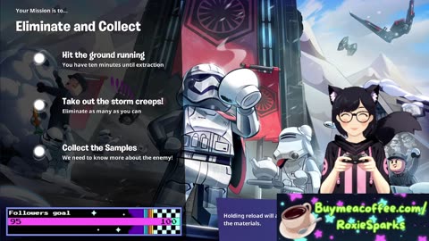Playing some Fortnite STW. Getting some ventures done.