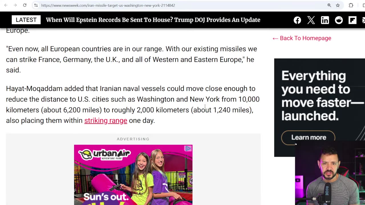 BREAKING: Iran Threatens Missile Attacks on US Cities
