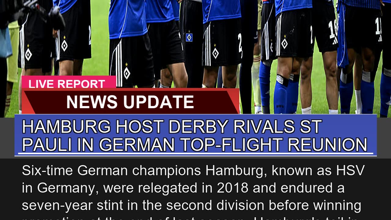 Hamburg Host Derby Rivals St Pauli in German Topf